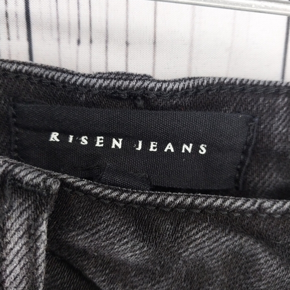 Risen Women's High Rise Crossover Girlfriend Jeans - Picture 6 of 11